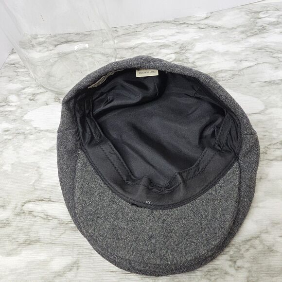 Stetson Hat Cap Gray Cuffley Wool Cabbie Newsboy Water Repellent Golfing Mens - Picture 6 of 7